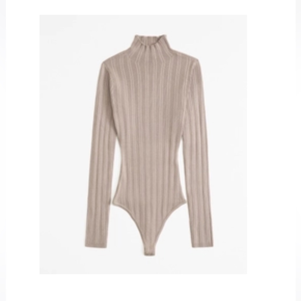 Abercrombie & Fitch Turtleneck Sweater Ribbed Bodysuit